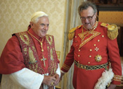Stormester M Festing og pave Benedikt XVI