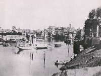 Fr Tiberen blev inddmmet (klik for stort foto)
