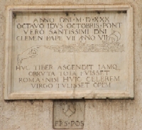 Oversvmmelse i 1530 Santa Maria Sopra Minerva (klik for stort foto)