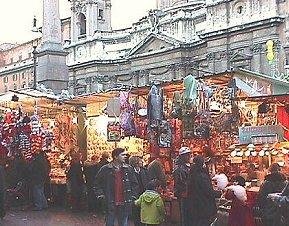 Julemarked p Piazza Navona