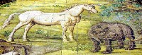 Anacapri - Detalje fra keramikgulvet i San Michele